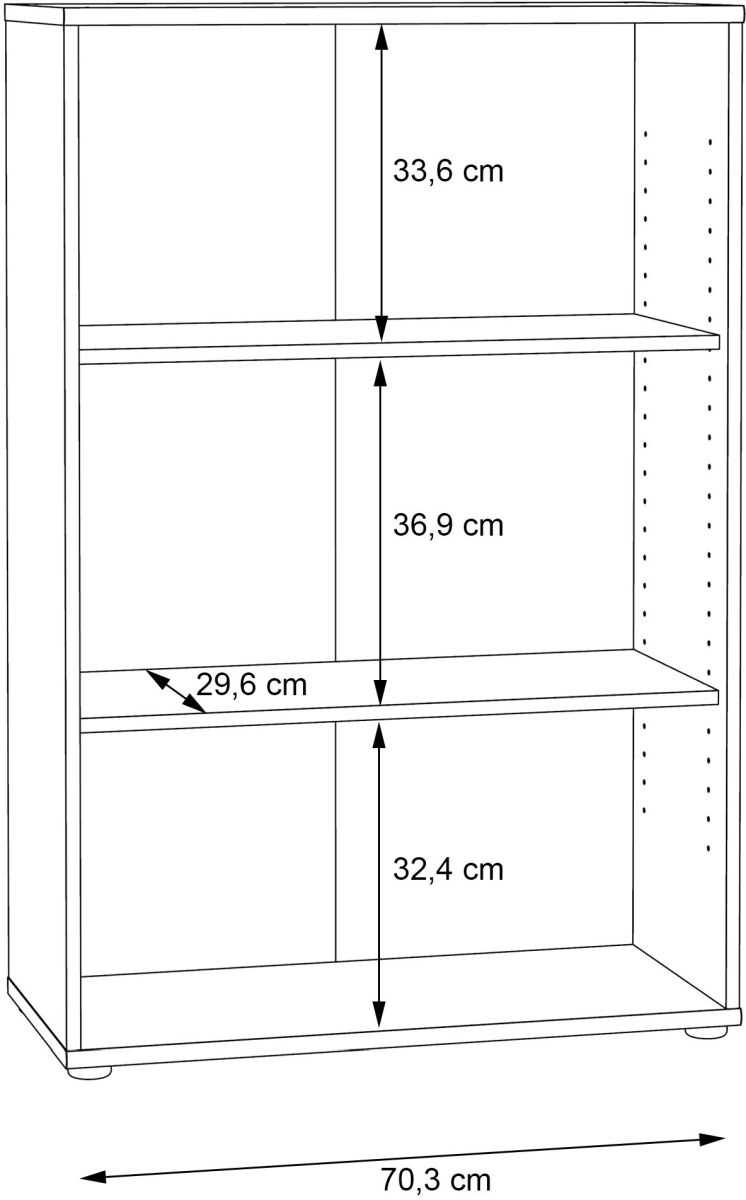 Forte Regal Tempra 2 weiß 73,7 x 111,1 cm