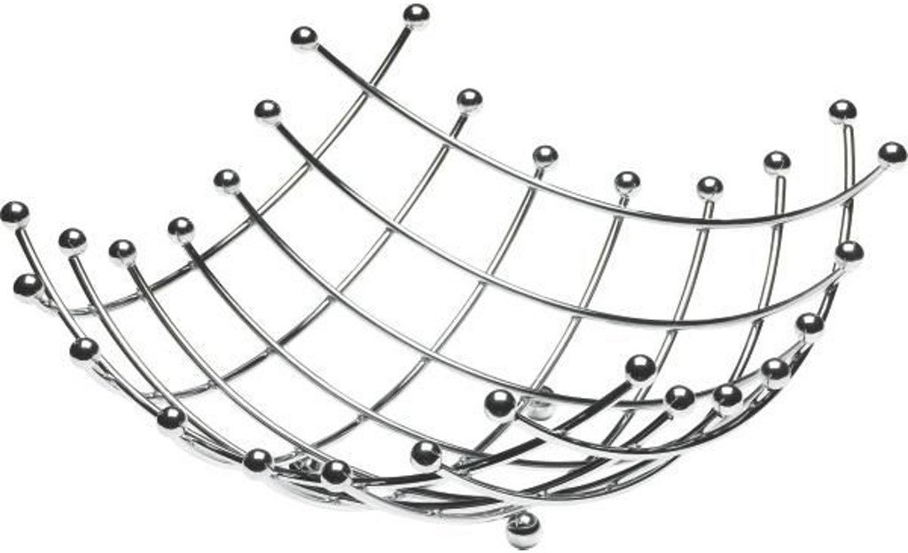 Justinus Obstschale LifeStyle silber 34x34cm