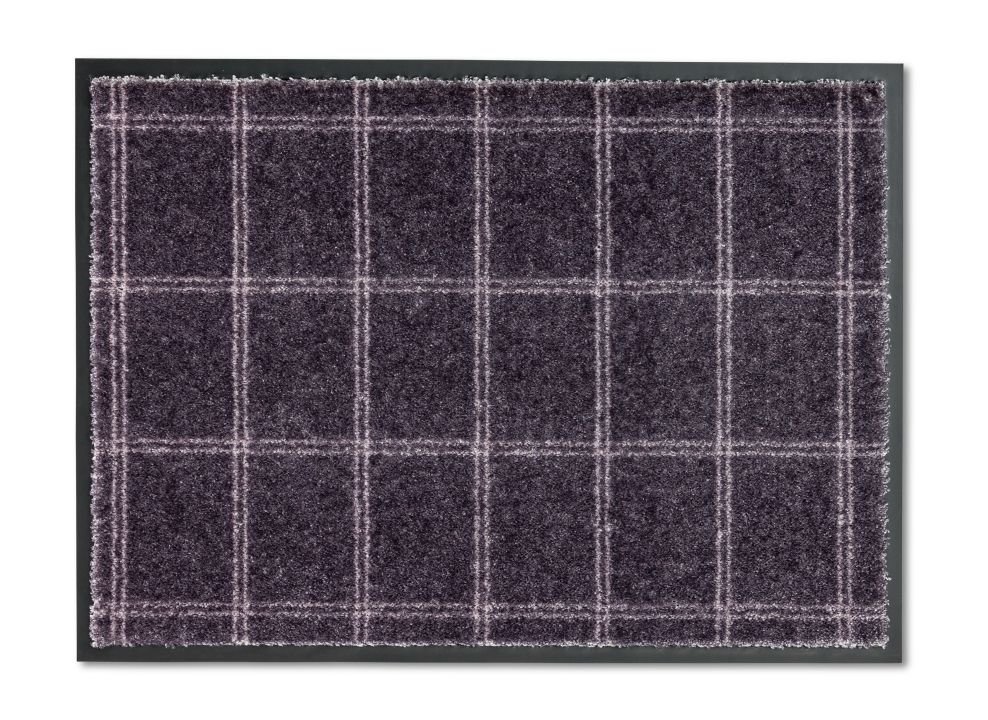 Schöner Wohnen Kollektion Fußmatte Karo dunkelgrau, 67 x 100 cm, Miami 1688068005042
