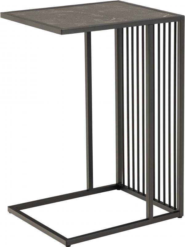 Actona Couchtisch Strington schwarz 35 x 63 cm