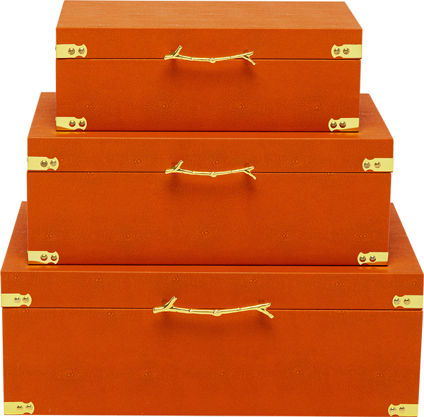 Box orange - KARE Noah Orange (3/Set)