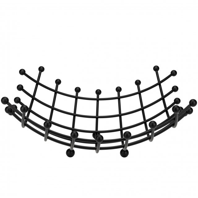 Obstschale schwarz matt - 34 x 3,5 x 34 cm - Justinus LifeStyle