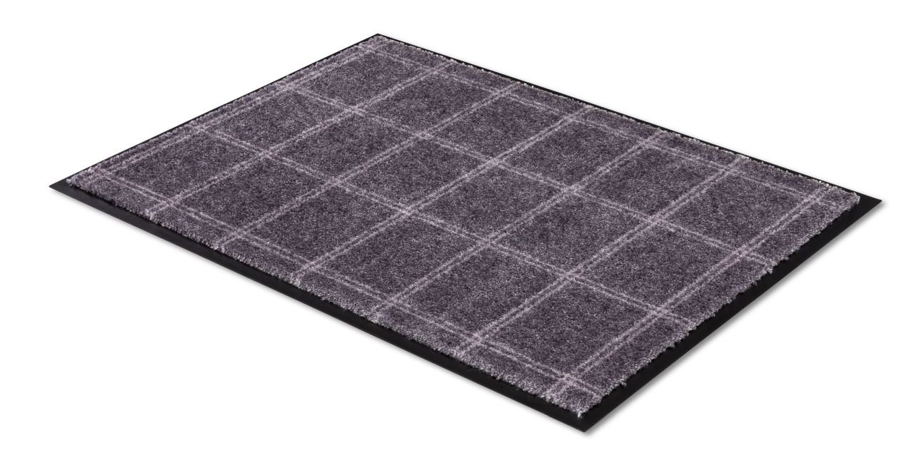 Schöner Wohnen Kollektion Fußmatte Karo dunkelgrau, 67 x 100 cm, Miami 1688068005042