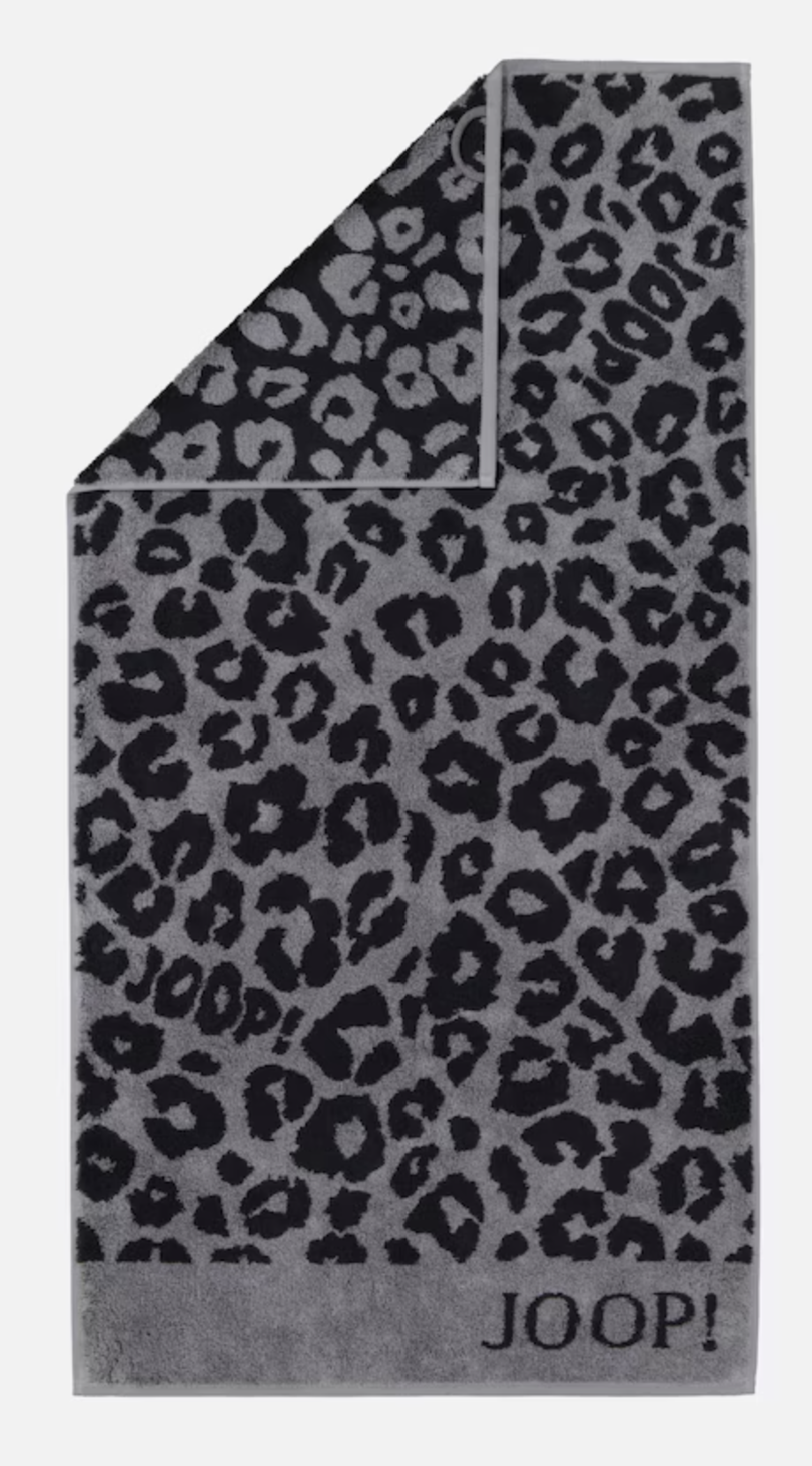 J! Joop Leo graphit Handtuch anthrazit - Größe 50 × 100 cm – klassische Handtuchgröße für Bad und Gäste