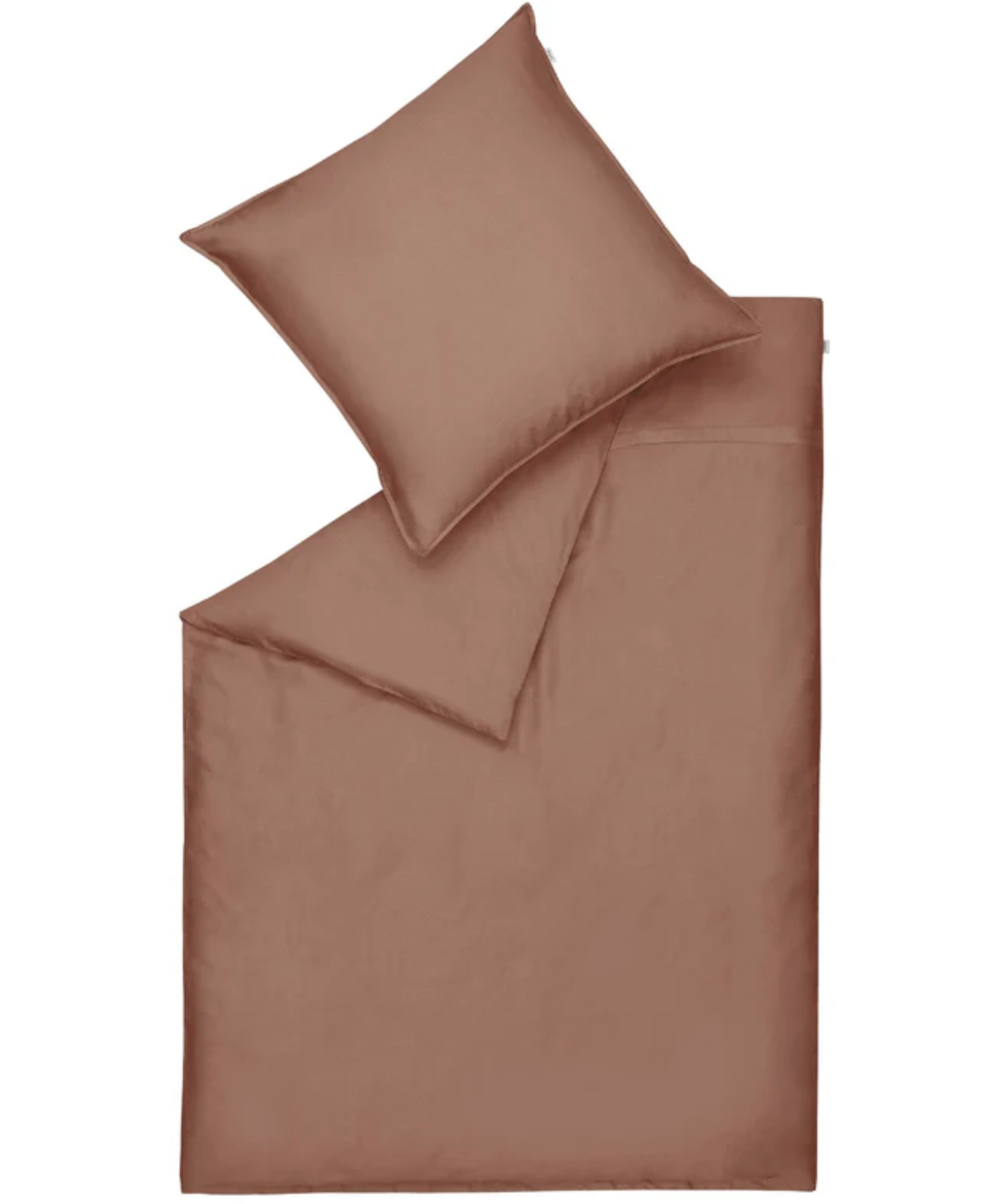 Bettwäsche 135x200 Braun - 100 % Baumwolle 135 x 200 cm