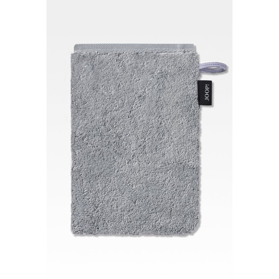 Joop J! Classic Waschhandschuh silber - Größe 16 × 22 cm – praktische Standardgröße für die tägliche Körperpflege