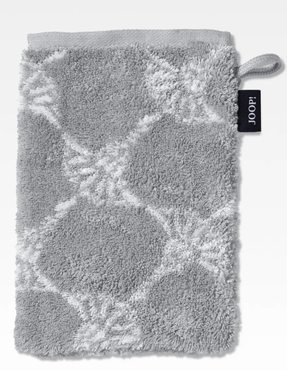 Joop J! Classic Waschhandschuh silber - Größe 16 × 22 cm – praktische Standardgröße für die tägliche Körperpflege