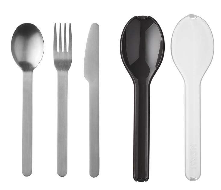 Mepal Besteckset 3tlg.  -  Ellipse nordic black