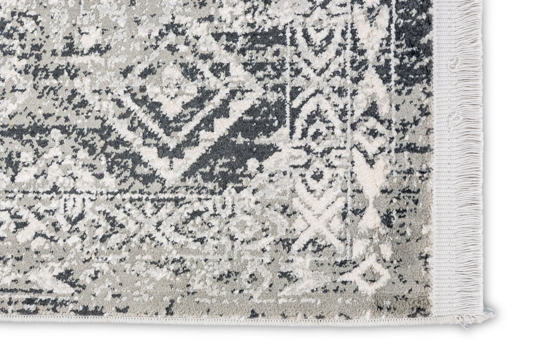 Astra Teppich Positano Bordüre grau/crem 140 x 200 cm