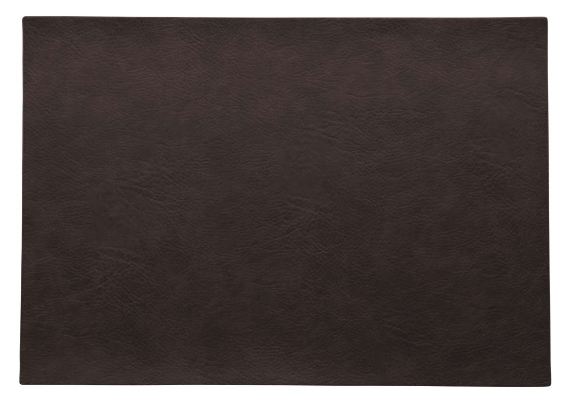 ASA Tischset Lederoptik black coffee 33x46cm