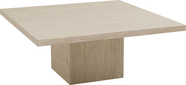 Couchtisch beige - 100 x 100 cm - KARE Travertino