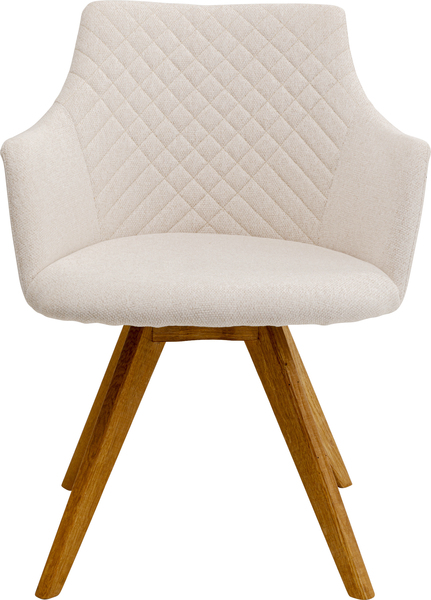 Drehstuhl creme - KARE Coco Wood Creme