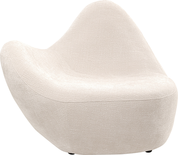 Sessel creme - 116 cm - KARE Glow Wave Medium Creme