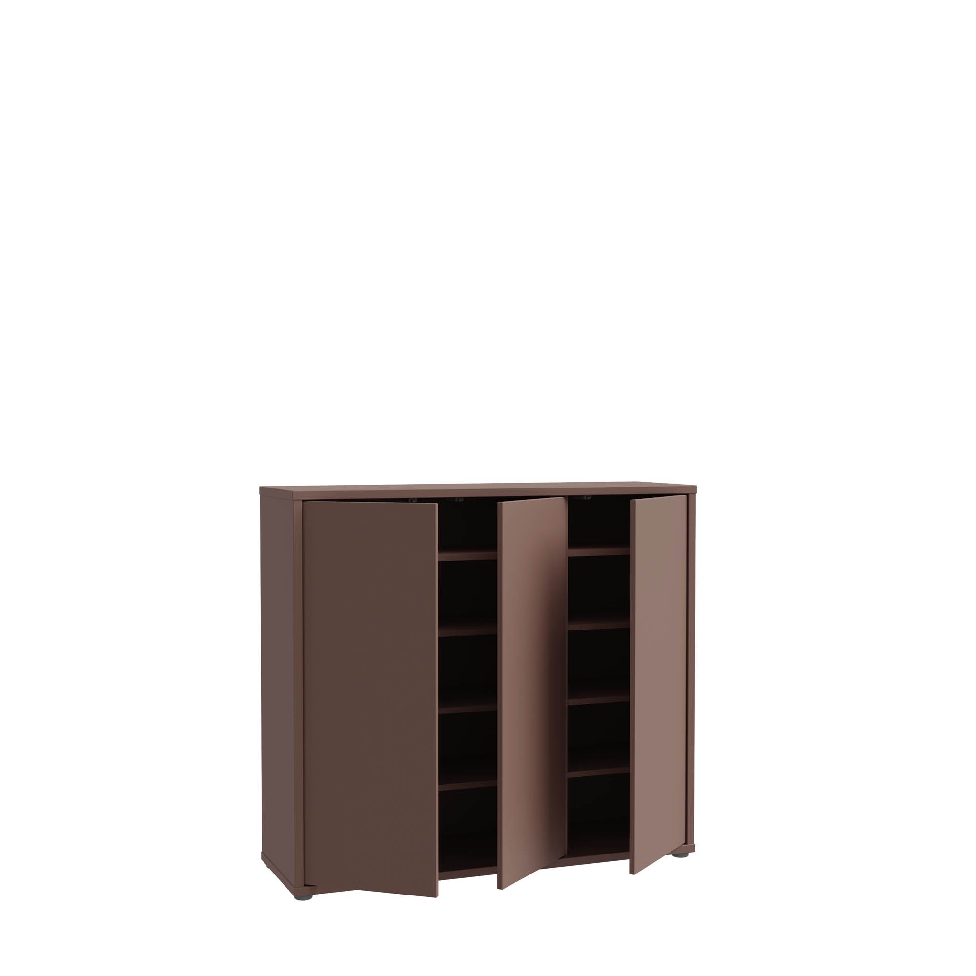 Forte Schuhschrank Alanna terracotta 109,2 x 99 cm
