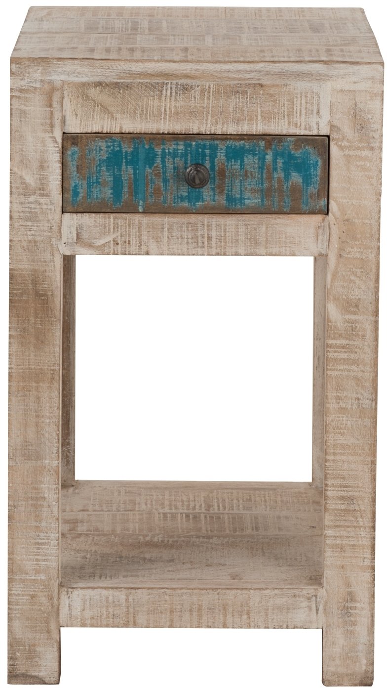 Unikat Blumensäule Antique weiß , 60 x 35 cm, UMA 1002..13