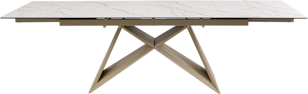 Ausziehtisch beige - (40+40) x 90 cm - KARE Nelly 180