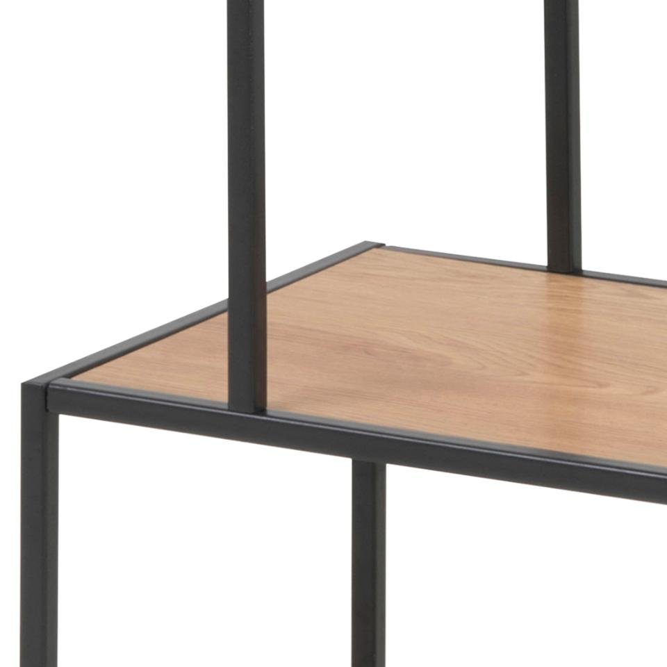 Actona Regal Seaford, asymmetrisch, wildeiche/schwarz matt, 77 x 114 cm, 0000089164