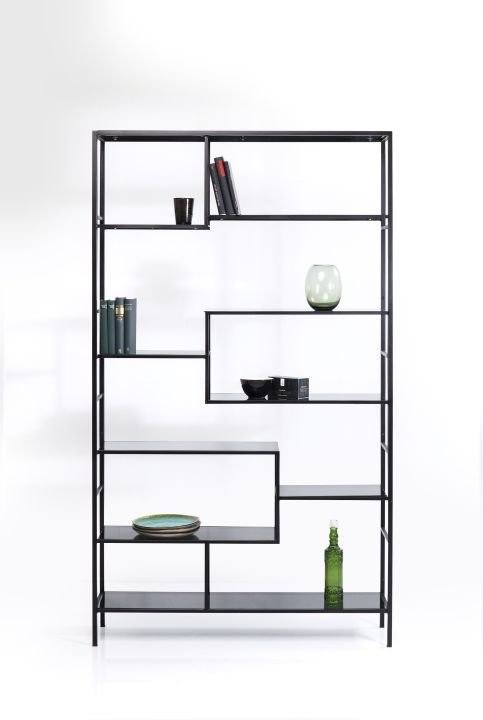 Regal schwarz - 115 x 195 cm - KARE Loft Schwarz