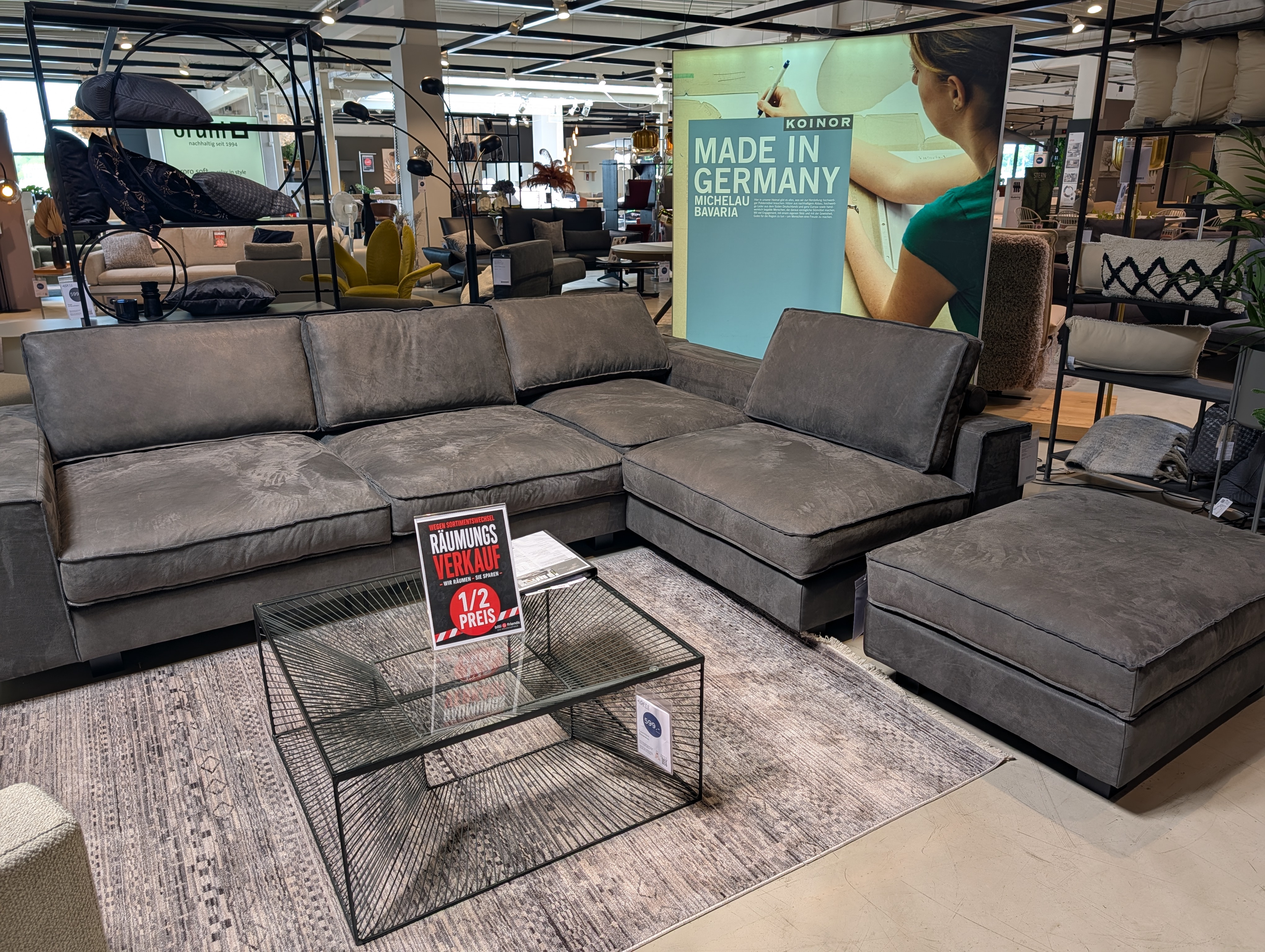 Tommy M 1454 L-Long Beach X Typ 1676 x 31 Wohnlandschaft  - AUSSTELLUNGSSTÜCK