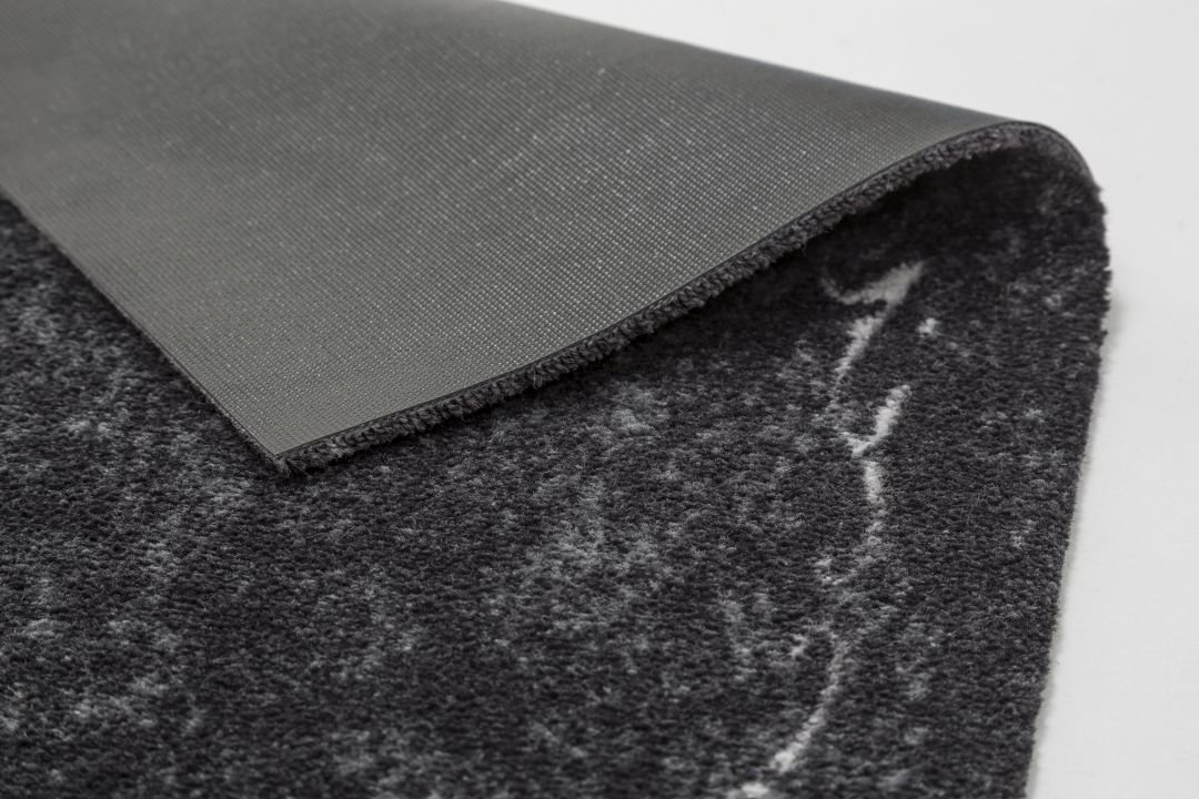 Astra Türmatte Ornamentbordüre schwarz , 66 x 110 cm, Miabella 1669068727044
