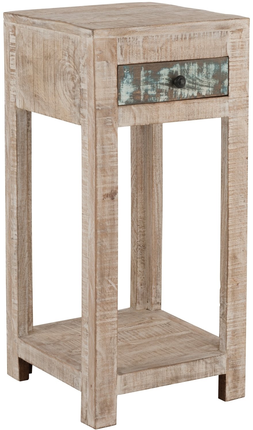 Unikat Blumensäule Antique weiß , 60 x 35 cm, UMA 1002..13
