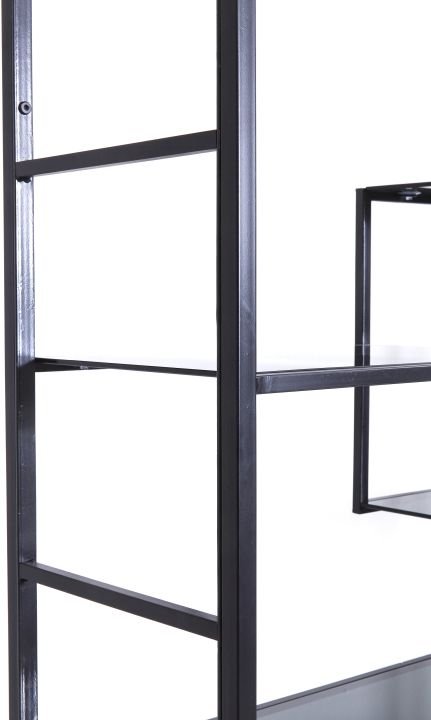 Regal schwarz - 115 x 195 cm - KARE Loft Schwarz
