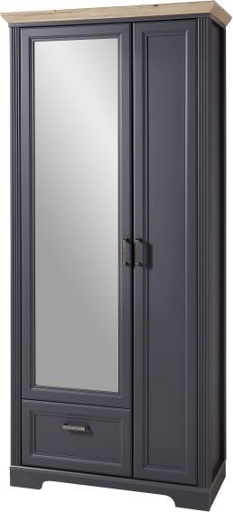 Innostyle Garderobenschrank Jasmin graphit 93 x 204 cm
