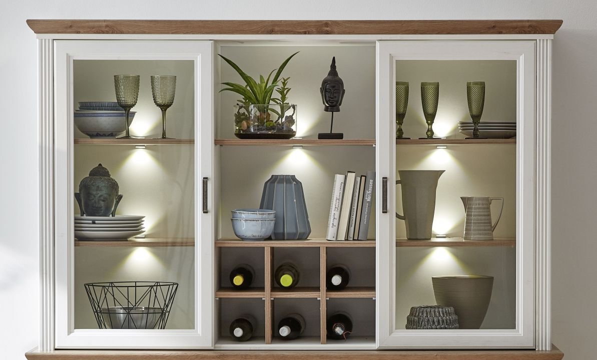 Innostyle Buffet-Aufsatz Jasmin weiß 166 x 103 cm