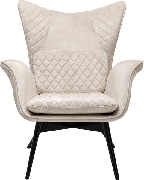 Sessel creme - KARE Tudor Velvet Creme