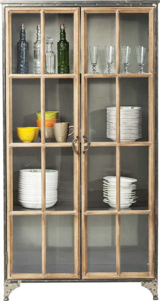Vitrine braun - 97 cm - KARE Kontor
