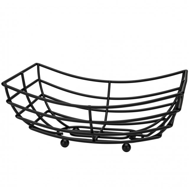 Brot-/ Obstkorb schwarz matt - 20 x 20 x 30 cm - Justinus LifeStyle