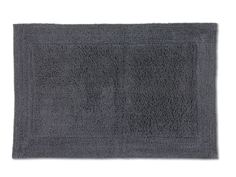 Schöner Wohnen Kollektion Badteppich Bordüre Anthrazit , 67 x 110 cm, 1940070192040/18887