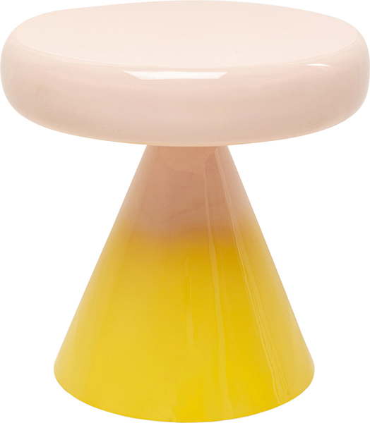 Beistelltisch Ø42cm gelb - Ø42 cm - KARE Rici