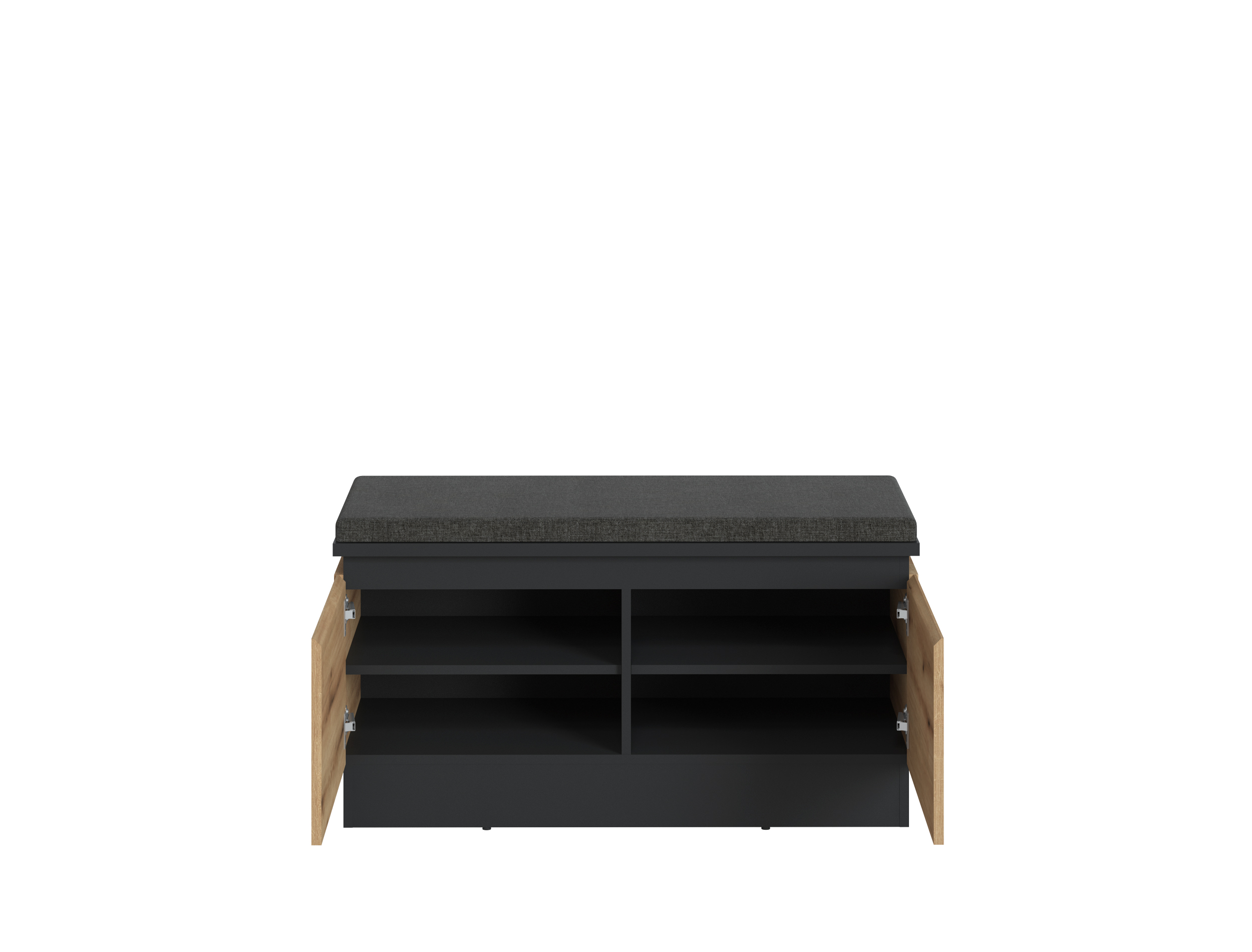 Sitzbank Coast Evoke Eiche Dekor / Kosmos Grau - Corte - 2x Schubkasten