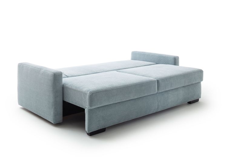 Nova Via Schlafsofa Amadeo de Luxe blaugrau 226 x 106 cm