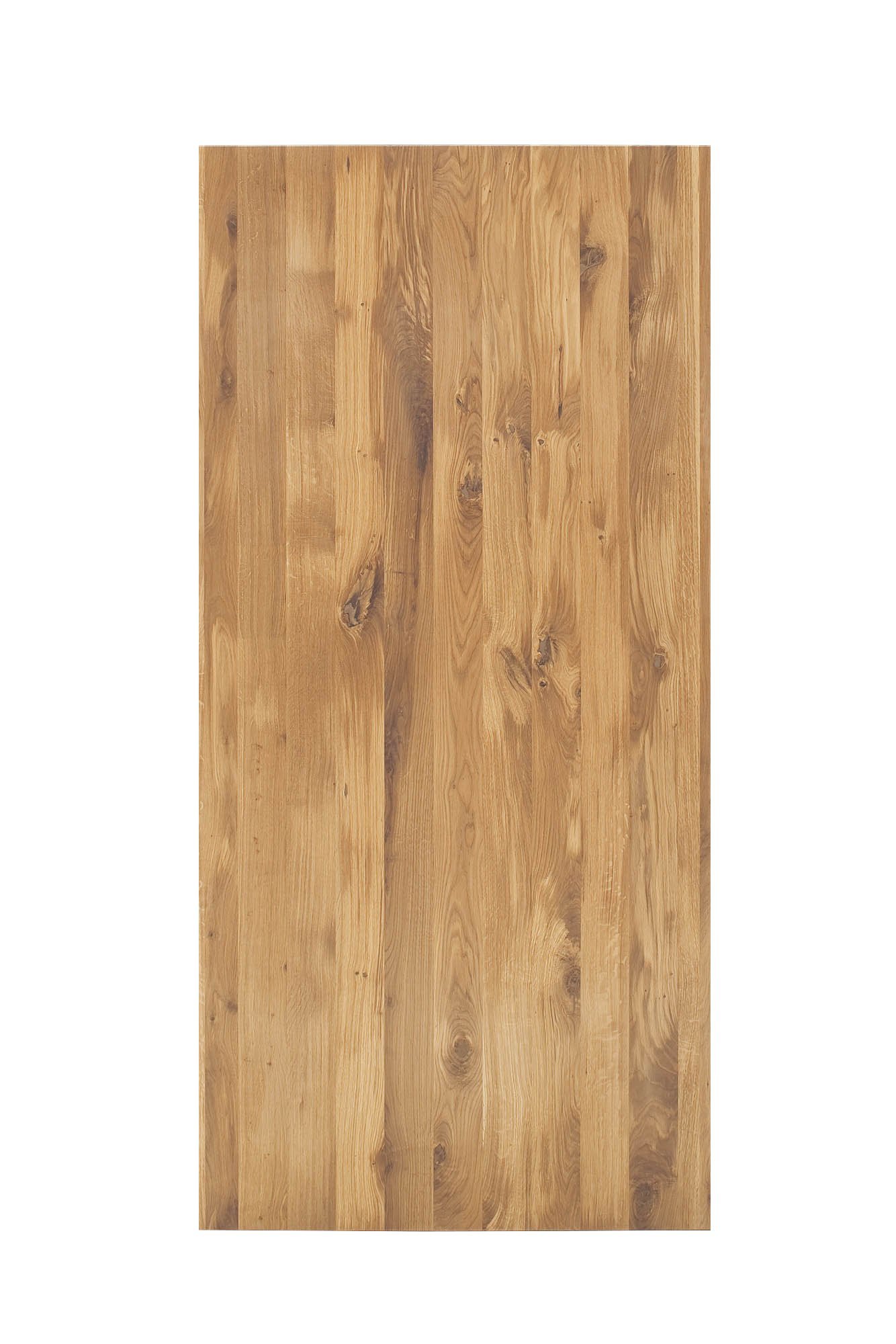 Elfo Möbel Esstisch Eiche geölt Durchg. Lamelle mit gerader Kante , Gestell: X-Fuß Schwarz , 240 x 100 cm , Walton S1002324 + S3000TXS