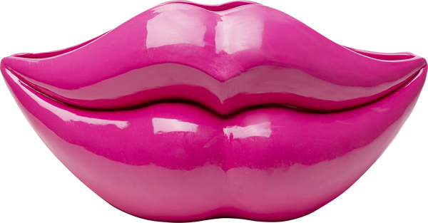 Deko Vase pink - 28 cm - KARE Lips Pink