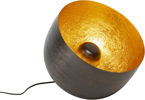 Bodenleuchte gold - Ø 35 cm - KARE Apollon Smooth Schwarz