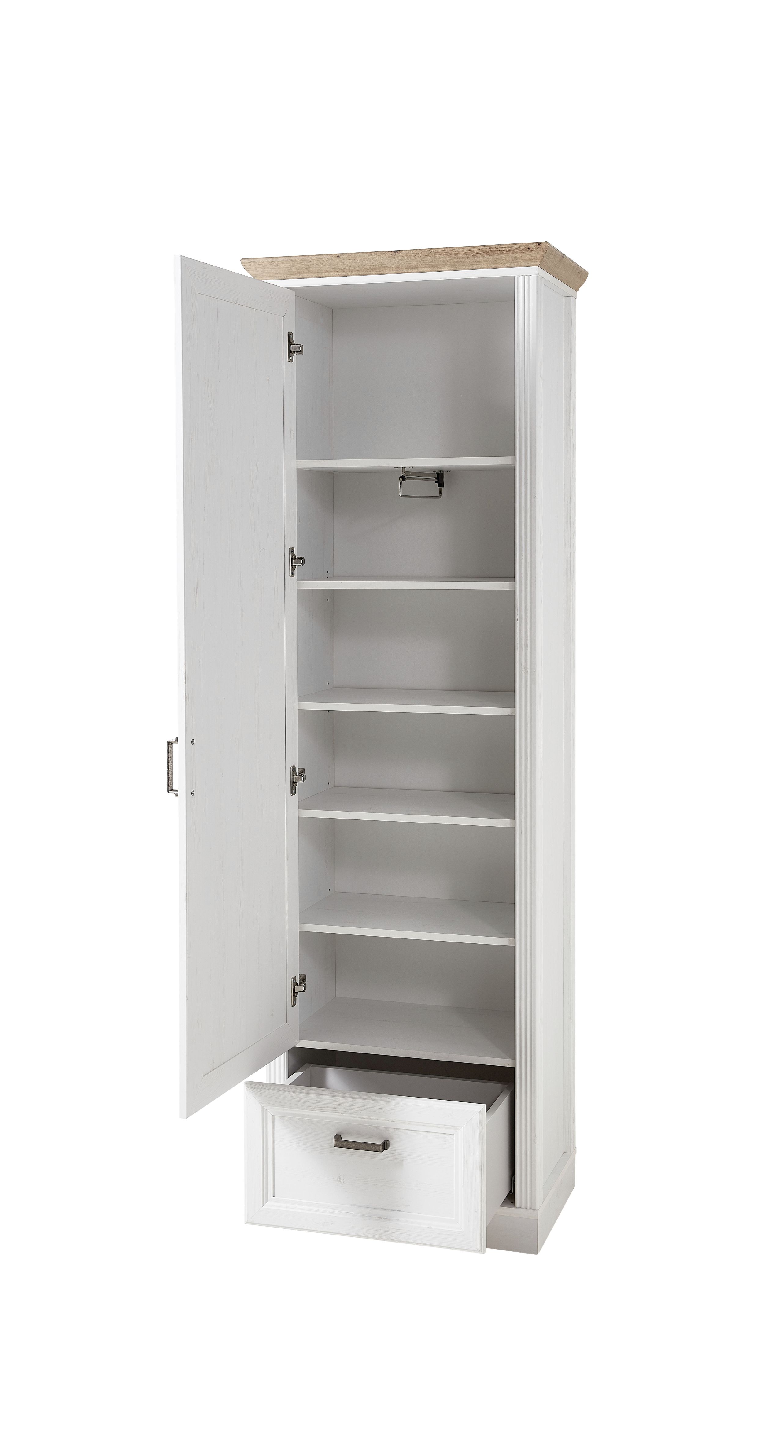 Innostyle Garderobenschrank Jasmin weiß 65 x 204 cm