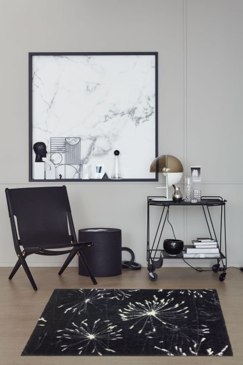 Schöner Wohnen Kollektion Fußmatte Pusteblume anthrazit/mint, 50 x 70 cm, Manhattan 1689040001044