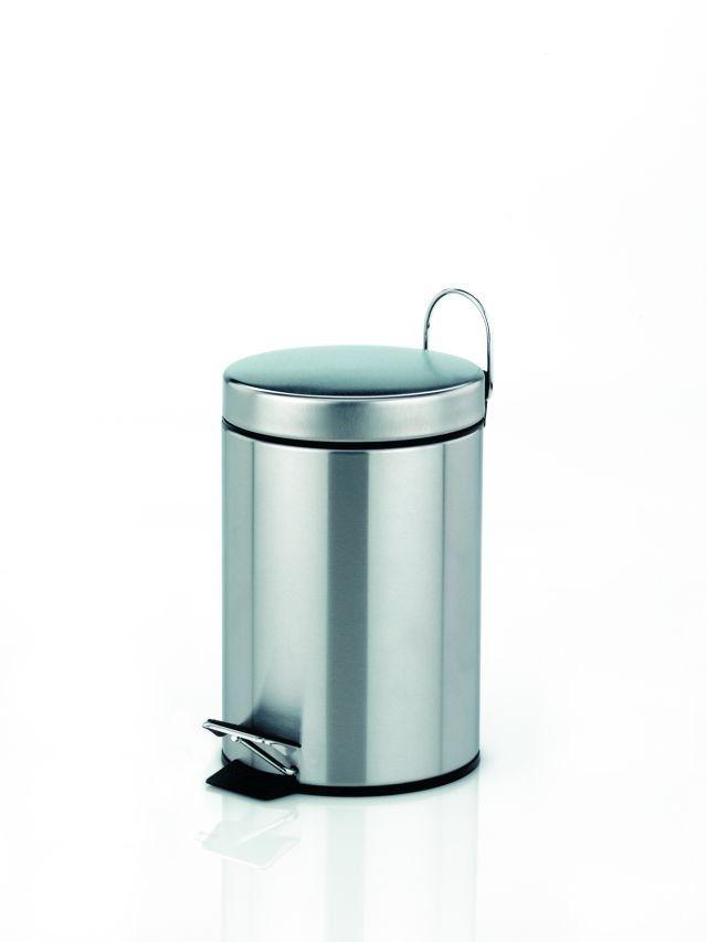 Kosmetikeimer 3L silber matt - Kela Torre