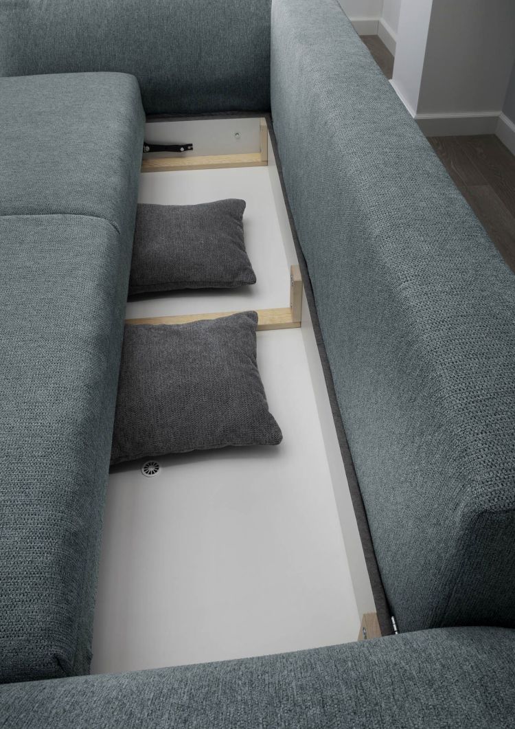 Bigsofa mint - Benformato Pera - mit Liegefunktion und Staukasten