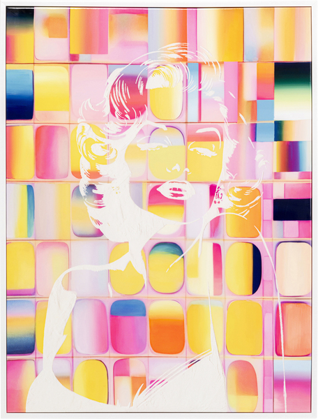 Leinwandbild mehrfarbig - 120 x 90 cm - KARE Diva Pixel