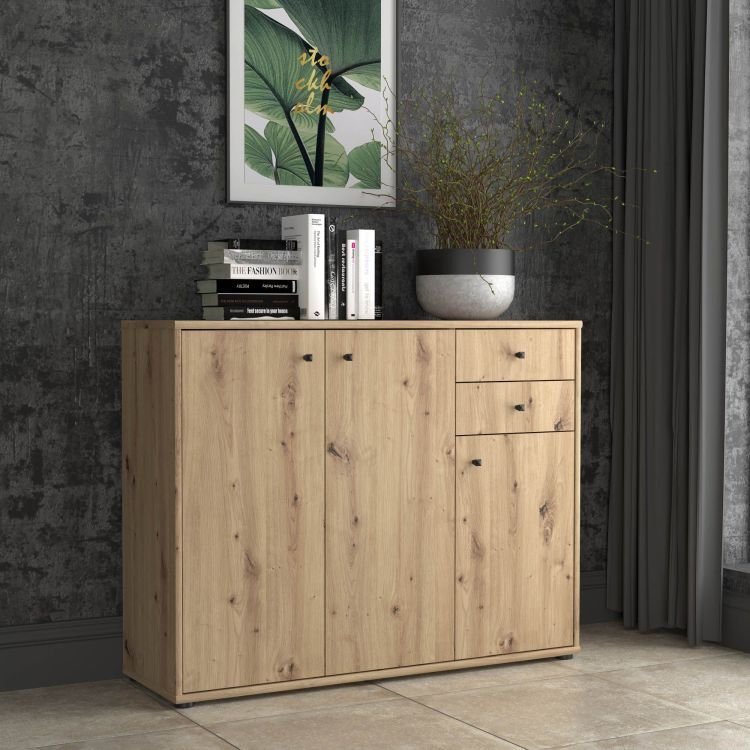Forte Kommode Tempra 2 Artisan Eiche NB 108,8 x 85,5 cm