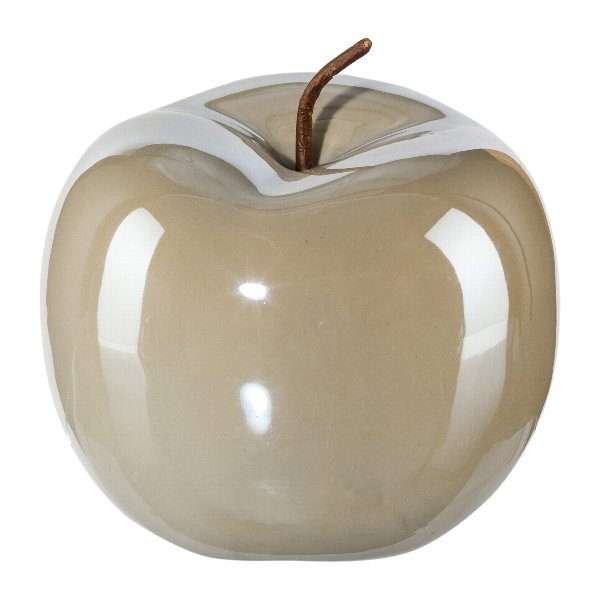 Gasper Keramikapfel grau Ø 12 cm