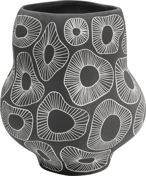 Vase 33cm grau - KARE Anemone Grau 33cm