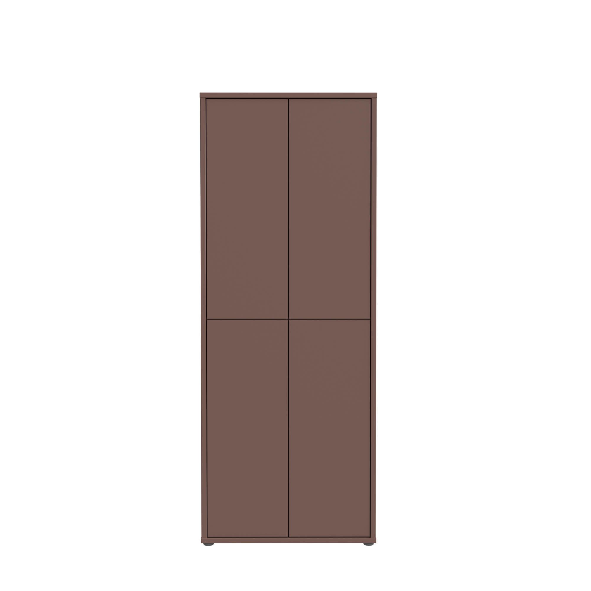 Forte Schuhschrank Alanna terracotta 74 x 192 cm