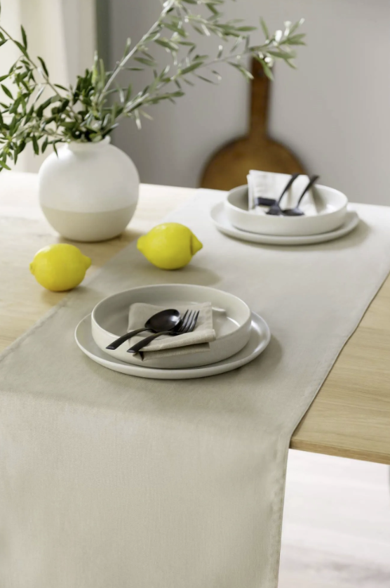 Schöner Wohnen Tischläufer Base 40x150 cm Sand – Baumwolle, waschbar & modernes Design