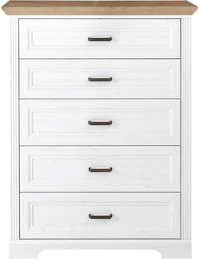 Innostyle Kommode Jasmin grau 93 x 121 cm