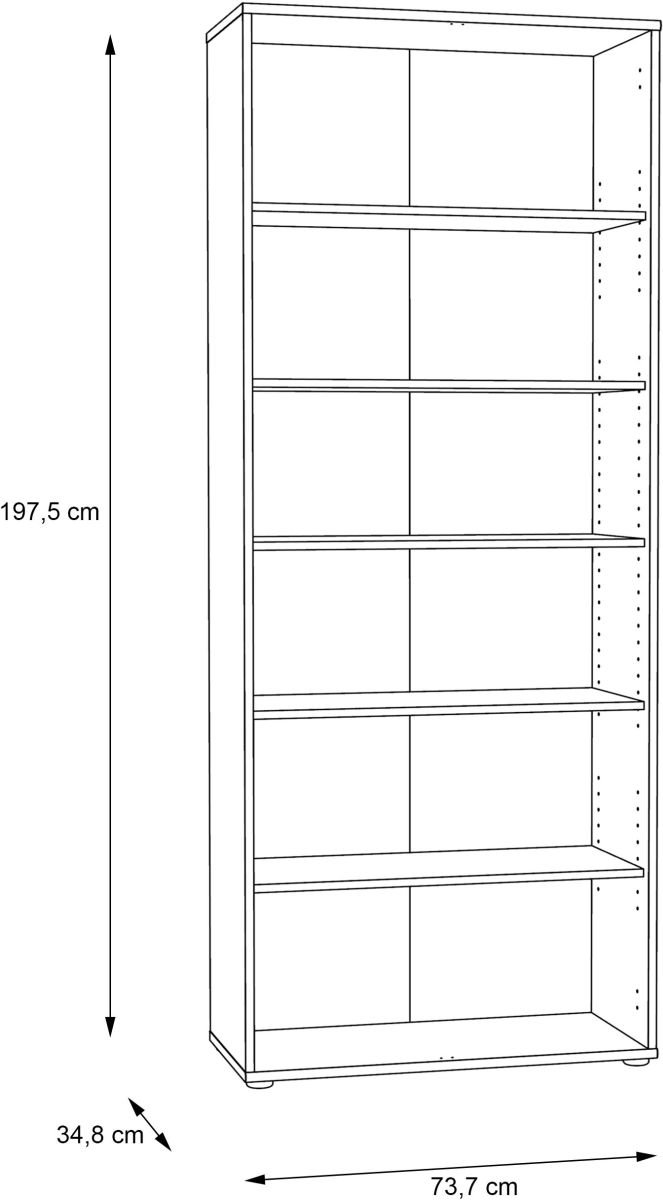 Forte Regal Tempra 2 Sonoma Eiche NB 73,7 x 197,5 cm